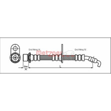 Metzger | Bremsschlauch | 4111427