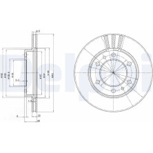 Delphi | Bremsscheibe | BG2591