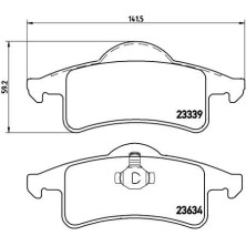 Brembo | Bremsbelagsatz, Scheibenbremse | P 37 006