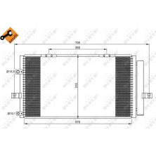 NRF | Kondensator, Klimaanlage | 35659