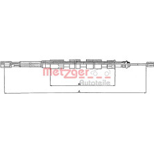 Metzger | Seilzug, Feststellbremse | 10.739