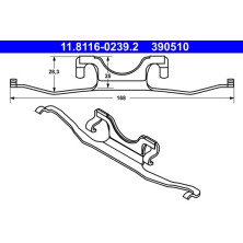 ATE | Feder, Bremssattel | 11.8116-0239.2