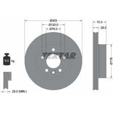 Textar | Bremsscheibe | 92288403