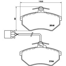 Brembo | Bremsbelagsatz, Scheibenbremse | P 85 034