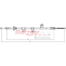 Metzger | Seilzug, Feststellbremse | 17.6026