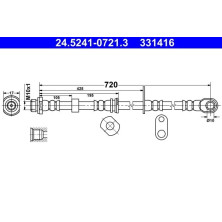 ATE | Bremsschlauch | 24.5241-0721.3