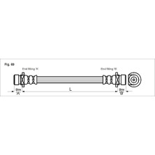 Metzger | Bremsschlauch | 4113506