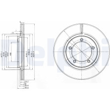 Delphi | Bremsscheibe | BG2534