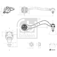 febi bilstein | Lenker, Radaufhängung | 185539