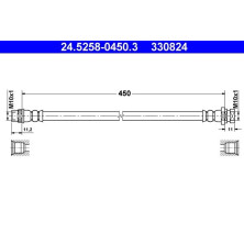 ATE | Bremsschlauch | 24.5258-0450.3