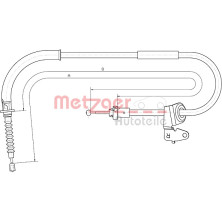 Metzger | Seilzug, Feststellbremse | 10.4306
