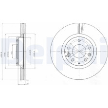 Delphi | Bremsscheibe | BG4316