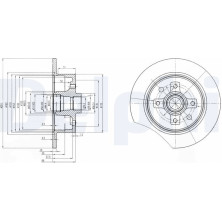 Delphi | Bremsscheibe | BG2571