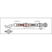 Metzger | Bremsschlauch | 4114722