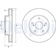 Delphi | Bremsscheibe | BG4758C