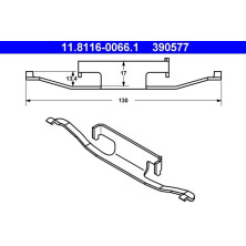 ATE | Feder, Bremssattel | 11.8116-0066.1