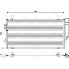 Valeo | Kondensator, Klimaanlage | 822599