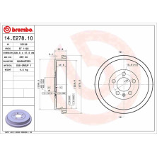 Brembo | Bremstrommel | 14.E278.10