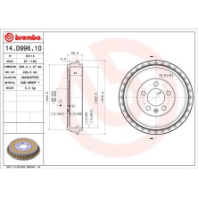 Brembo | Bremstrommel | 14.D996.10