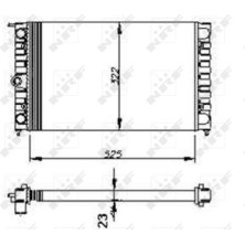 NRF | Kühler, Motorkühlung | 54694