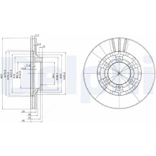 Delphi | Bremsscheibe | BG2561