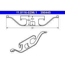 ATE | Feder, Bremssattel | 11.8116-0296.1