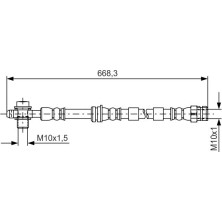 BOSCH | Bremsschlauch | 1 987 481 693