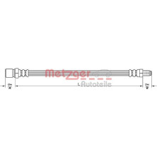 Metzger | Bremsschlauch | 4110489