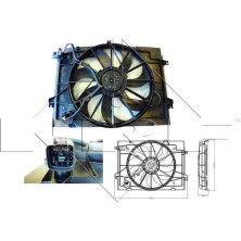 NRF | Lüfter, Motorkühlung | 47285