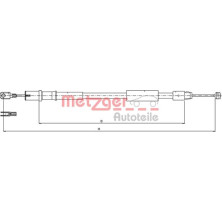 Metzger | Seilzug, Feststellbremse | 10.9837