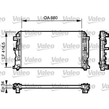 Valeo | Kühler, Motorkühlung | 734929