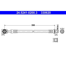 ATE | Bremsschlauch | 24.5241-0200.3