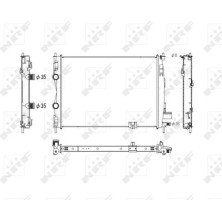 NRF | Kühler, Motorkühlung | 53756