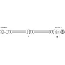 Metzger | Bremsschlauch | 4110190