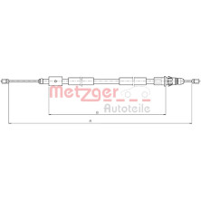 Metzger | Seilzug, Feststellbremse | 10.4657