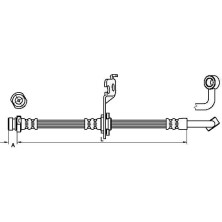 Metzger | Bremsschlauch | 4110452