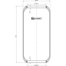 febi bilstein | Federbalg, Luftfederung | 45887