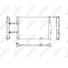NRF | Kühler, Motorkühlung | 53755
