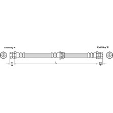 Metzger | Bremsschlauch | 4110248