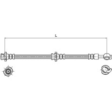 Metzger | Bremsschlauch | 4110129