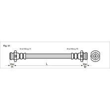 Metzger | Bremsschlauch | 4110041