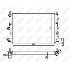 NRF | Kühler, Motorkühlung | 514436A