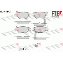 FTE | Bremsbelagsatz, Scheibenbremse | 9010295