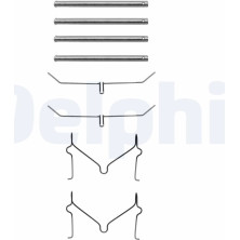 Delphi | Zubehörsatz, Scheibenbremsbelag | LX0182