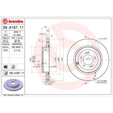 Brembo | Bremsscheibe | 09.A197.11