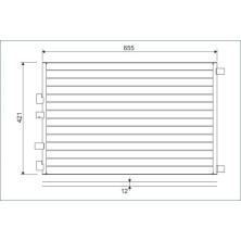 Valeo | Kondensator, Klimaanlage | 818002