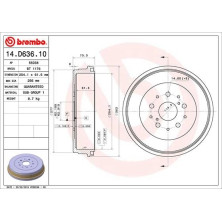 Brembo | Bremstrommel | 14.D636.10