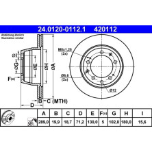 ATE | Bremsscheibe | 24.0120-0112.1