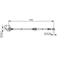 BOSCH | Bremsschlauch | 1 987 481 498