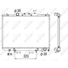 NRF | Kühler, Motorkühlung | 53319